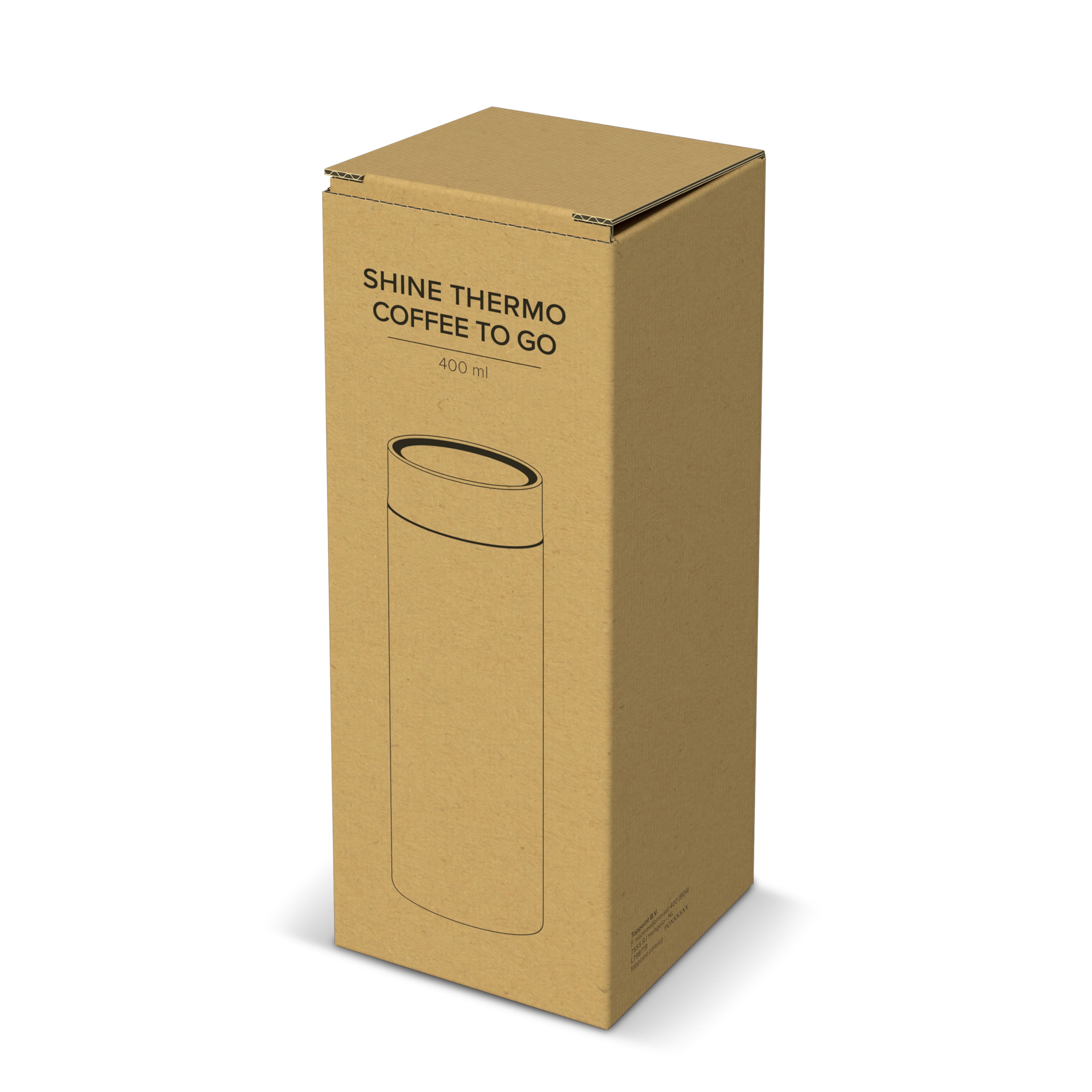360 Shine termo kubek na kawę 400 ml Szary LT98719-N0061 (4)