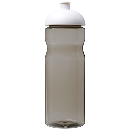 Bidon H2O Eco o pojemności 650 ml z wypukłym wieczkiem Węgiel drzewny-Biały 21009801 (2)