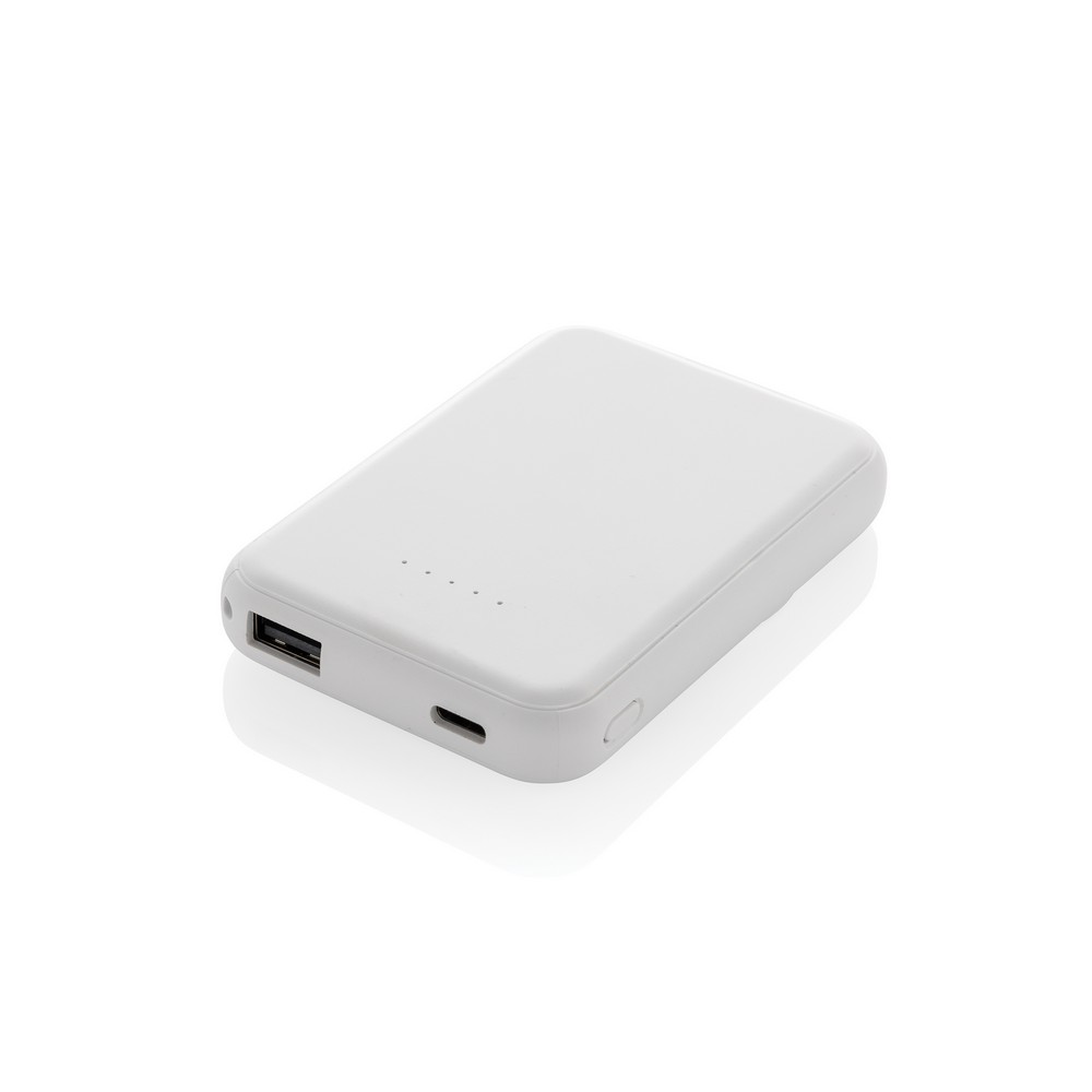 Magnetyczny bezprzewodowy power bank 5000 mAh, 5W Stellar Biały P322.5903 
