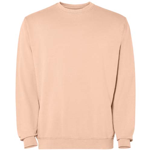 Jaya sweter unisex z okrągłym dekoltem Jasny pomarańczowy R2203E40 