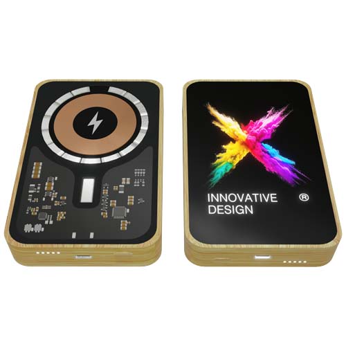 SCX.design P26 powerbank MagSafe o mocy 15 W i pojemności 5000 mAh Drewniany 1PX20271 (2)