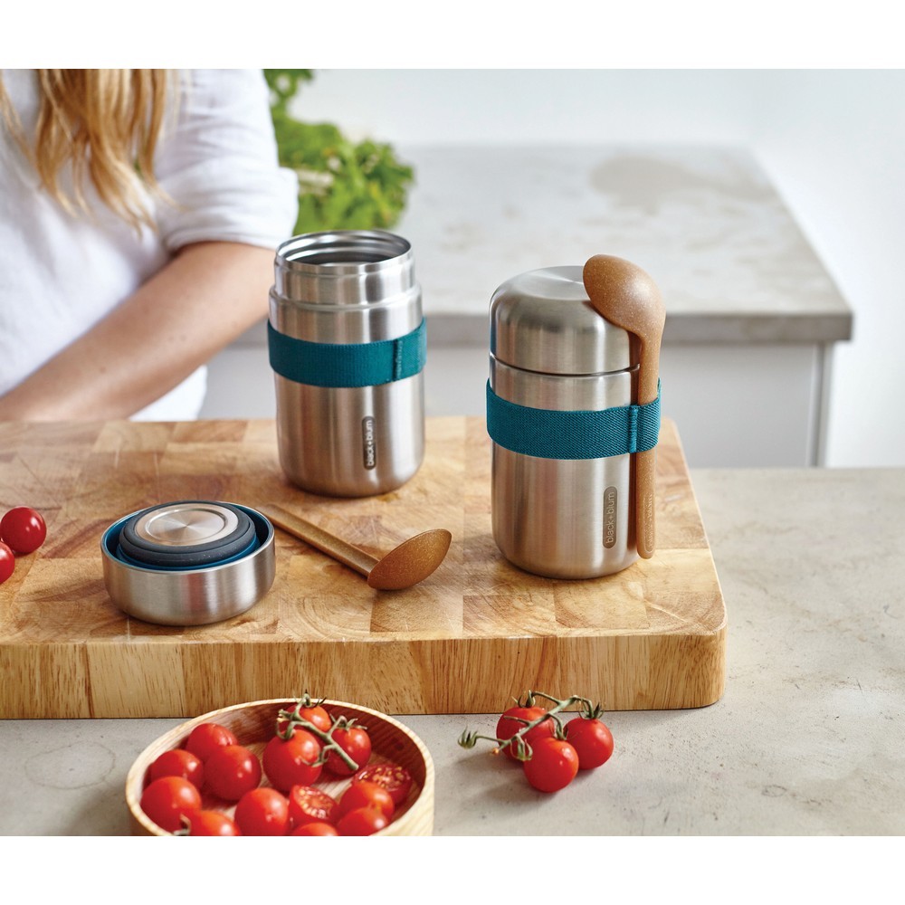 Próżniowy pojemnik na żywność 400 ml z łyżką Black+Blum Zielony P439.0533 (7)