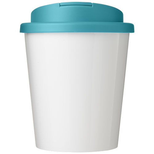 Brite-Americano® Espresso 250 ml tumbler with spill-proof lid Biały-Akwamarynowy 21069804 (1)