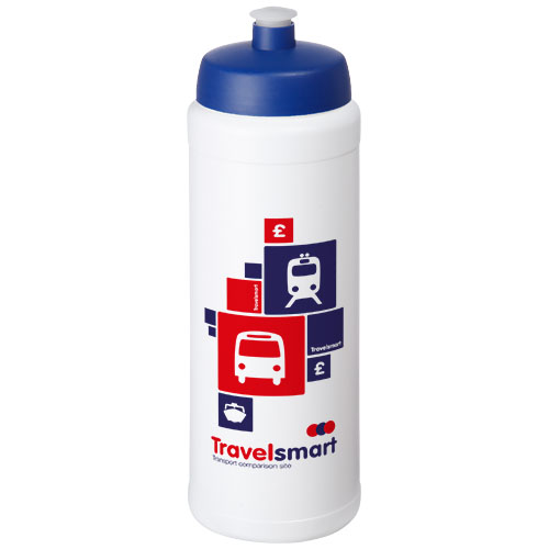 Bidon Baseline® Plus o pojemności 750 ml ze sportowym wieczkiem i uchwytem Biały-Niebieski 21068902 (1)