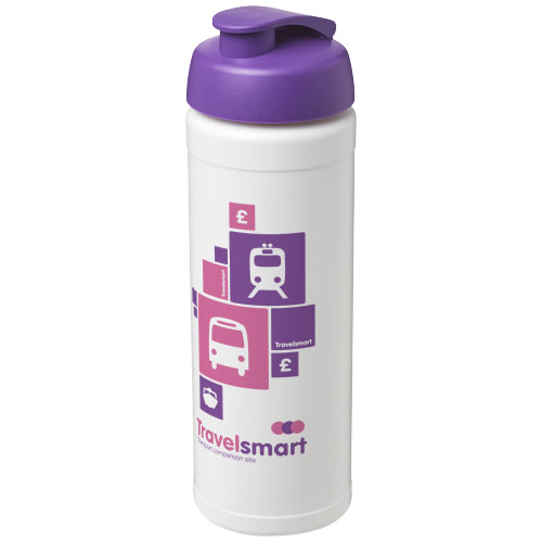 Bidon Baseline® Plus o pojemności 750 ml z wieczkiem zaciskowym Biały-Fioletowy 21007009 (1)