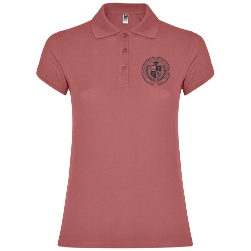 Star koszulka damska polo z krótkim rękawem Chrysanthemum Red R66344K5 (1)