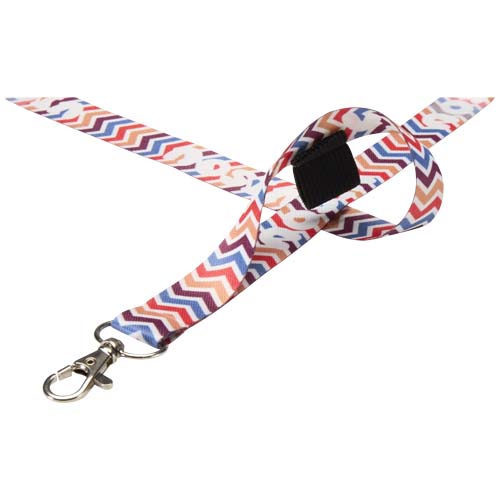 Neve smycz do nadruku sublimacyjnego z pętelką Czarny-Biały 1PL2190G (3)
