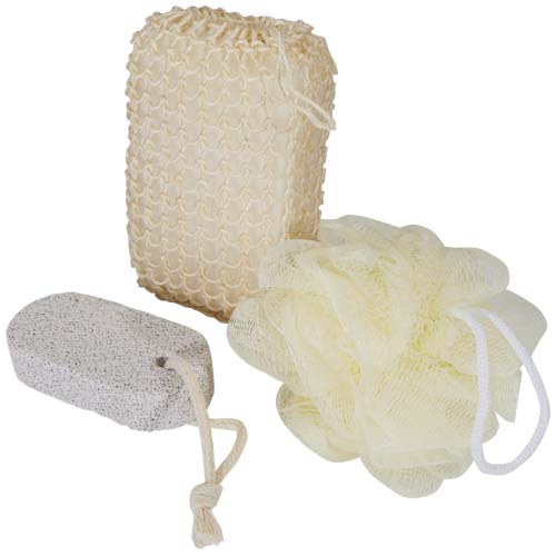 3-częściowy zestaw akcesoriów kąpielowych Harmony Naturalny 12633606 (3)