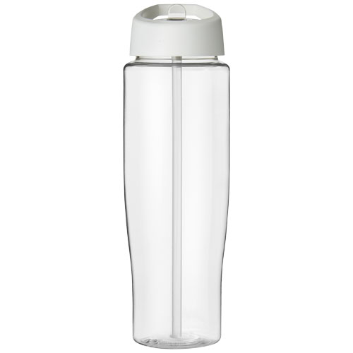 Bidon H2O Tempo® o pojemności 700 ml z wieczkiem z słomką Przezroczysty-Biały 21004408 (2)