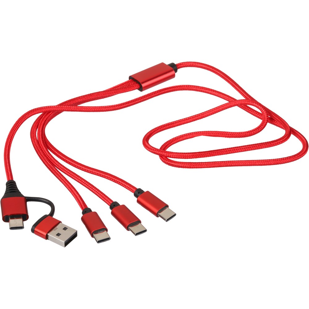 Kabel do ładowania 6 w 1 Czerwony VB331-05 