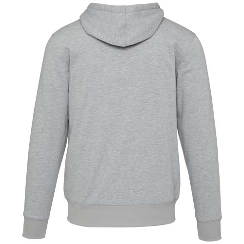 Natron bluza sherpa z kapturem z zamkiem błyskawicznym na całej długości Melanż szary 39507809 (3)