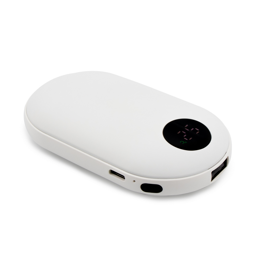 Power bank 5000 mAh z ogrzewaczem do rąk | Kael Biały VA110-02 (4)