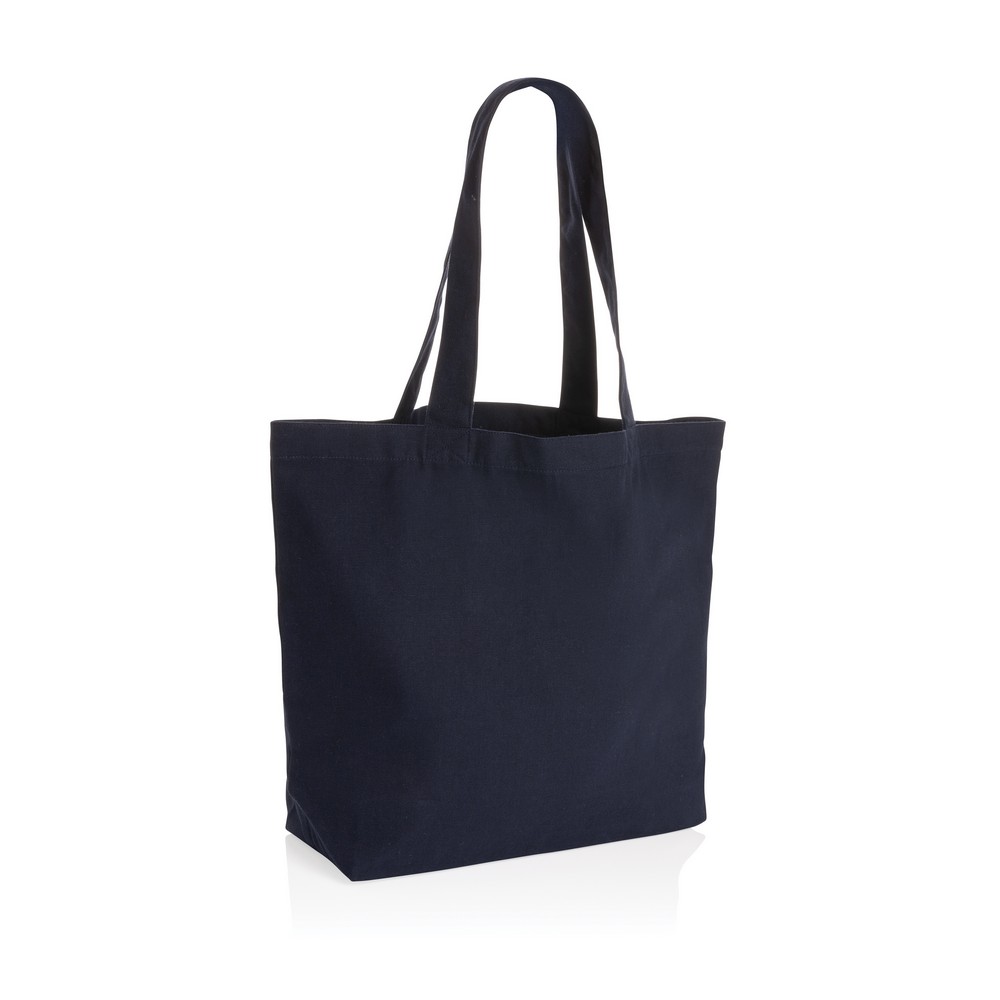 Torba na zakupy AWARE™, bawełna z recyklingu Niebieski P762.965 