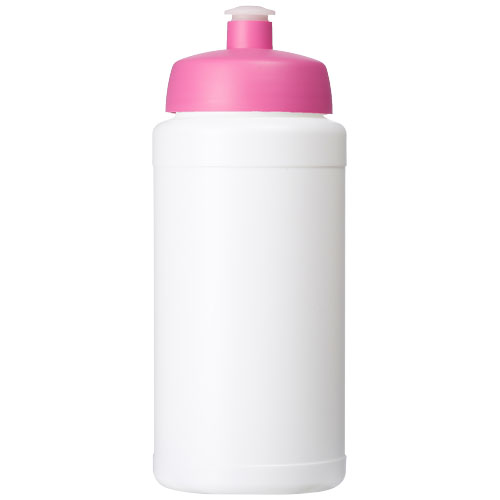 Bidon Baseline® Plus o pojemności 500 ml z wieczkiem sportowym Biały-Różowy 21068808 (2)