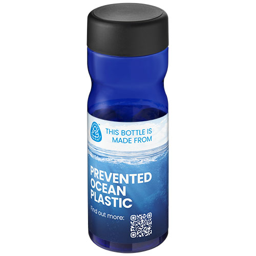 H2O Active® Eco Base 650 ml screw cap water bottle Niebieski-Czarny 21043504 (1)