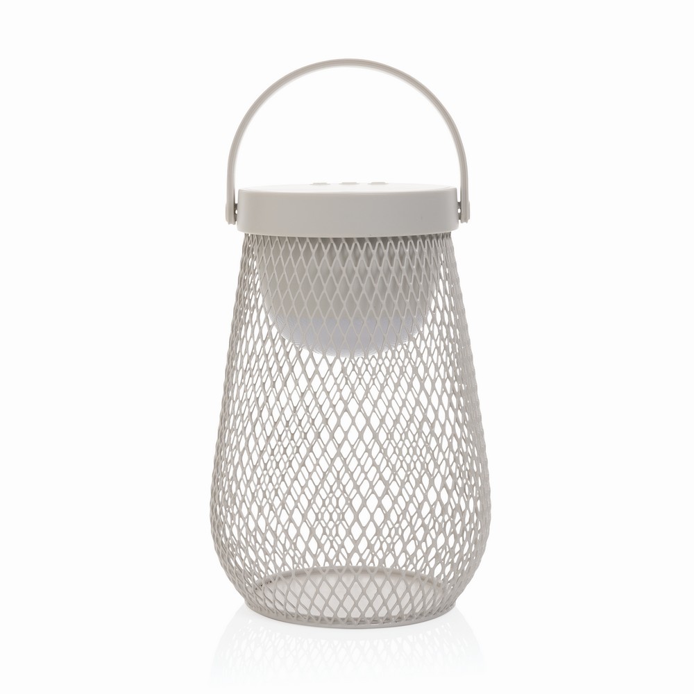 Lampka na biurko Aurora, plastik z recyklingu Szary P513.7502 (1)