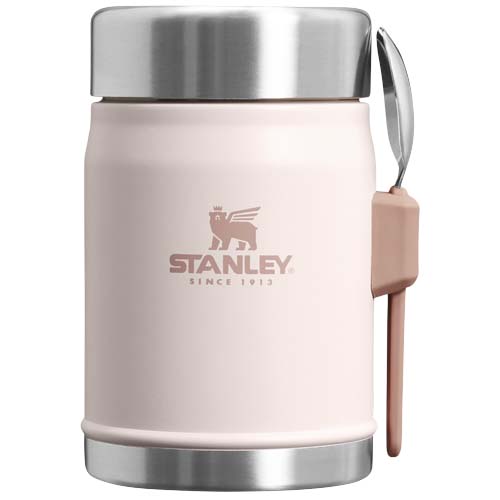 Słoik na żywność Stanley Legendary z łyżko-widelcem, o pojemności 400 ml Jasny różowy 10088141 