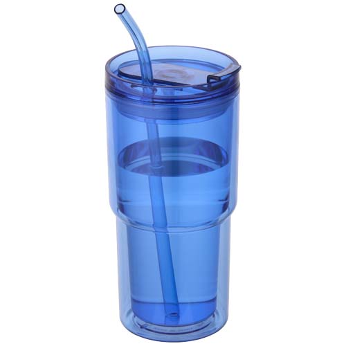 Kubek plastikowy Archer o pojemności 480 ml z podwójnymi ściankami Królewski niebieski 10096753 