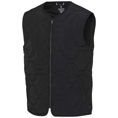 Quartz pikowany bezrękawnik typu unisex z recyklingu z certyfikatem GRS Czarny 39477900 