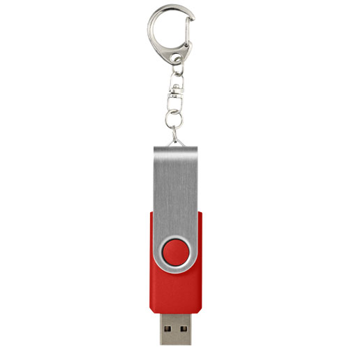 Rotate pendrive wyposażony w interfejs USB 3.0 z łańcuchem do kluczy Jasny czerwony 1Z50792K (2)