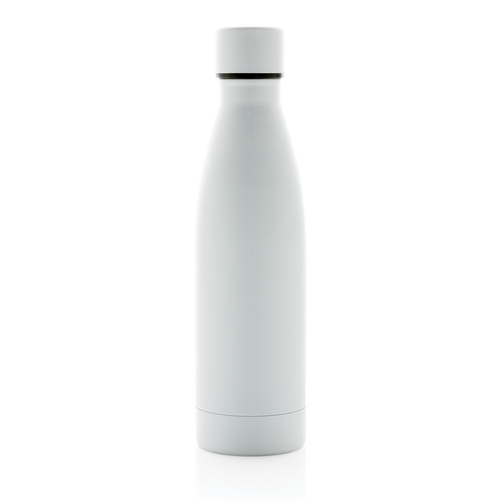 Butelka termiczna 500 ml, stal nierdzewna z recyklingu Biały P433.273 (1)