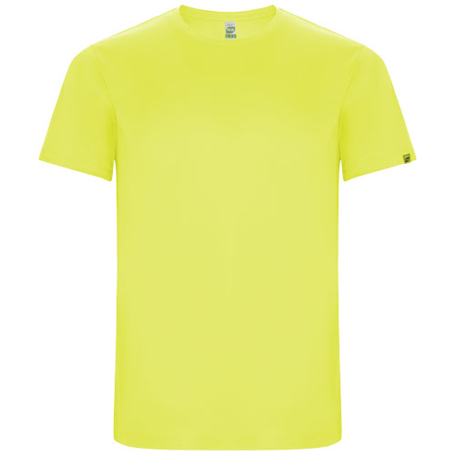 Imola sportowa koszulka męska z krótkim rękawem Fluorescencyjny żółty R04271C1 