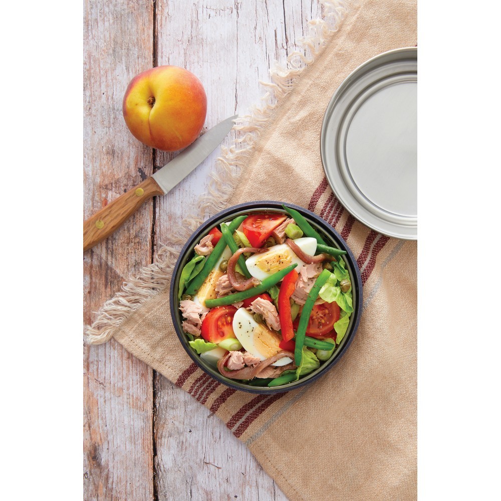 Lunchbox, pudełko śniadaniowe 750 ml Black+Blum Srebrny P439.0402 (12)