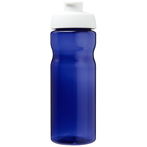 Bidon H2O Eco o pojemności 650 ml z wieczkiem zaciskowym Niebieski-Biały 21009713 (2)
