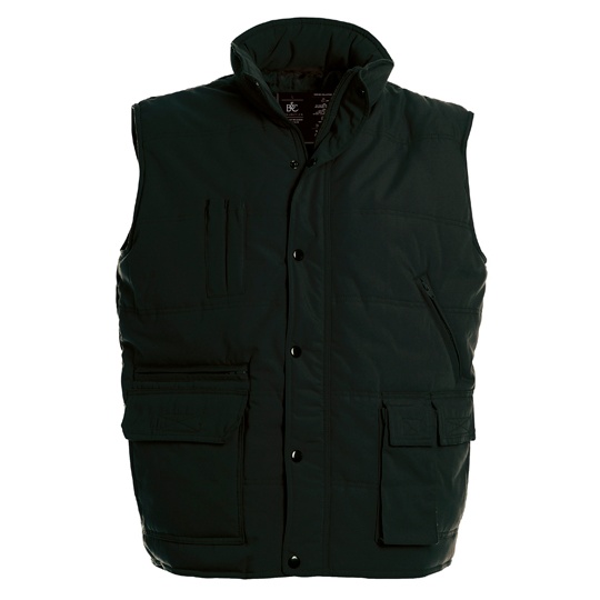 Kamizelka Unisex Regulowana z Kieszeniami Black BCJU880-468879 