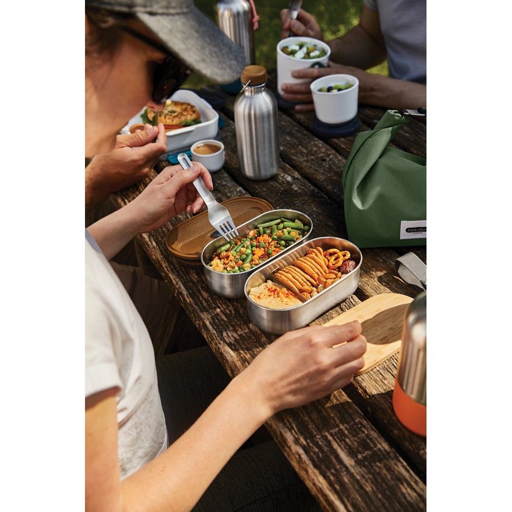 Lunchbox, pudełko śniadaniowe Black+Blum Double Bento Grey P439.2002 (13)