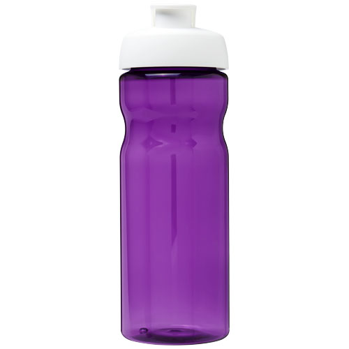 Bidon H2O Eco o pojemności 650 ml z wieczkiem zaciskowym Fioletowy-Biały 21009718 (2)