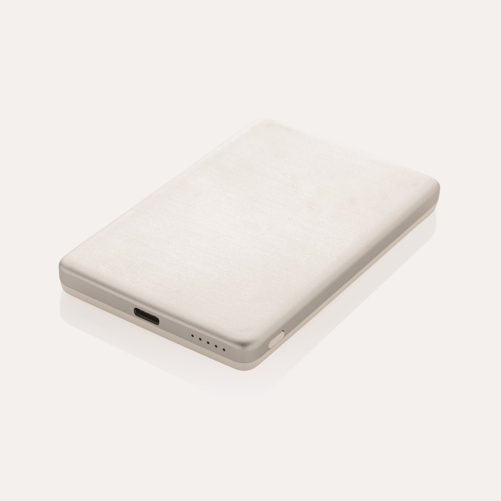 Power bank 5000 mAh, ładowarka bezprzewodowa 5W Orion Srebrny P322.6002 (11)
