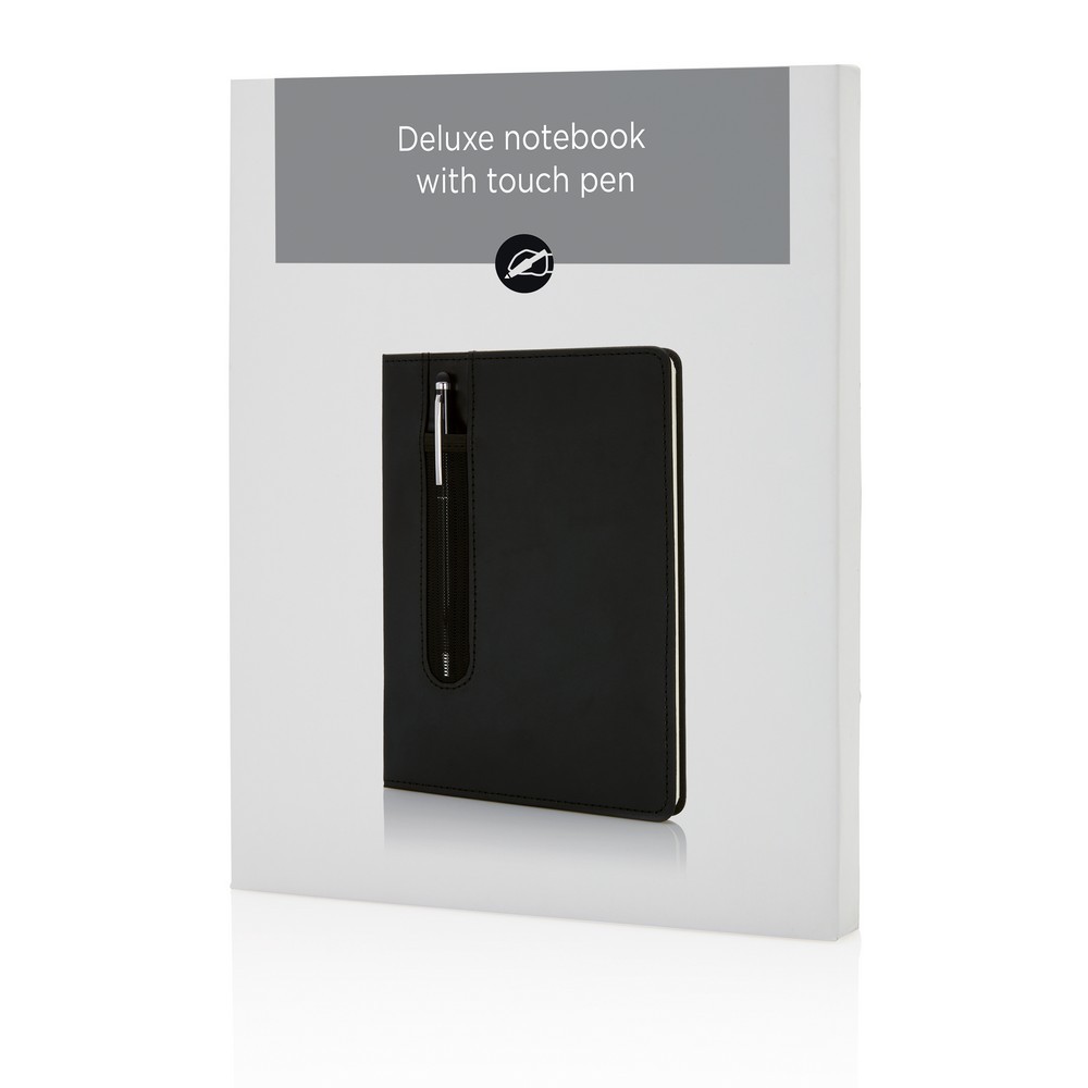Notatnik A5 Deluxe, touch pen Czarny P773.311 (3)