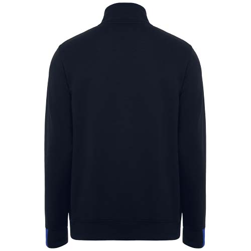 Maverick 280 g/m2 męski sweter z zamkiem błyskawicznym do połowy długości Granatowy-Królewski niebieski R8413E31 (2)