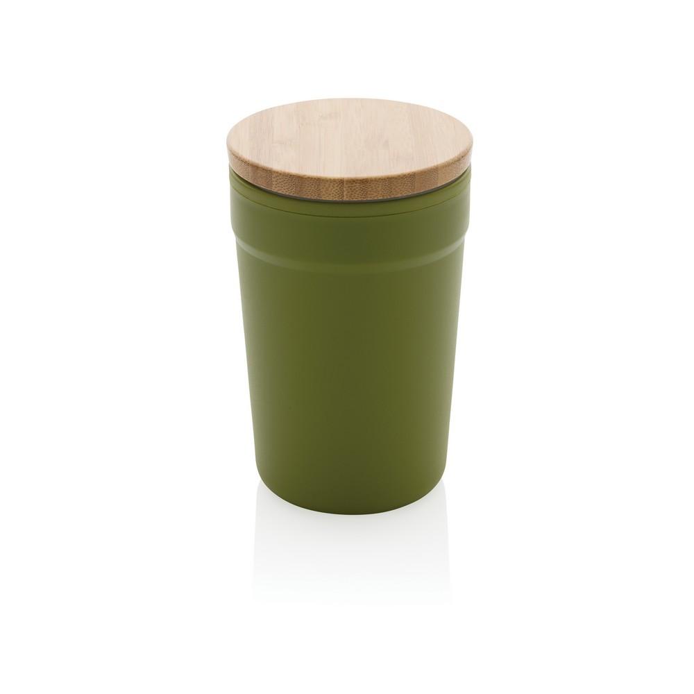 Kubek podróżny 300 ml z PP z recyklingu Zielony P433.297 