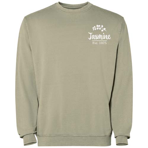 Jaya sweter unisex z okrągłym dekoltem Khaki R2203E30 (1)