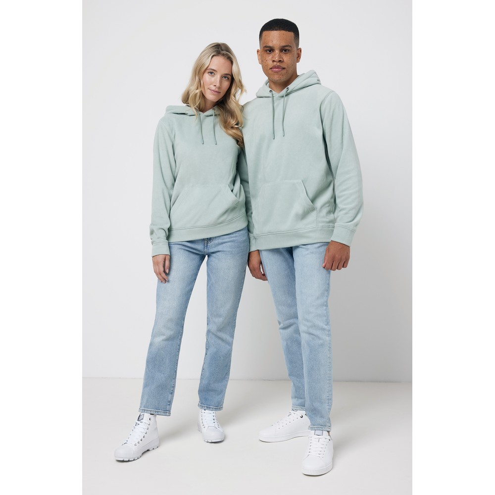 Bluza z kapturem z mikropolaru Iqoniq Trivor, RPET Zielony T9403.023.XL (8)