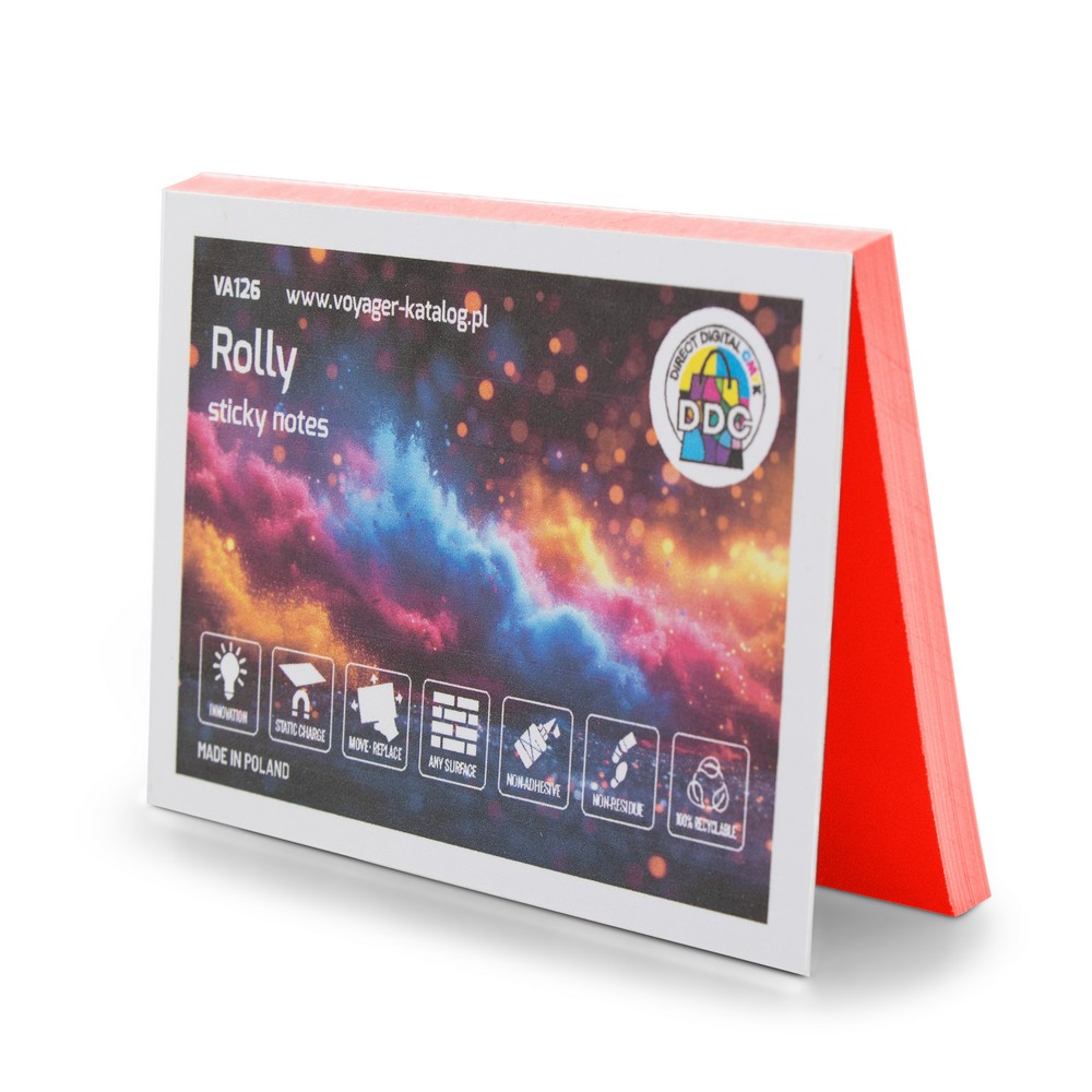 Elektrostatyczne karteczki samoprzylepne | Rolly Czerwony VA126-05 (2)