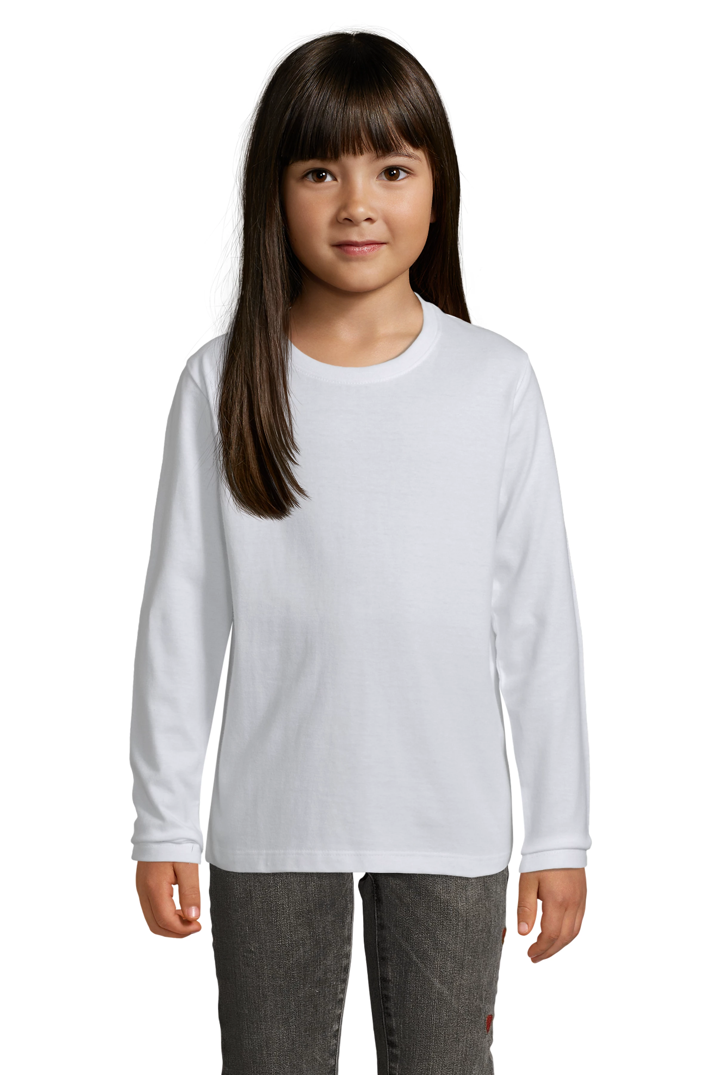 Dziecięca Koszulka Długi Rękaw Bawełniana White L02947-543250 (1)