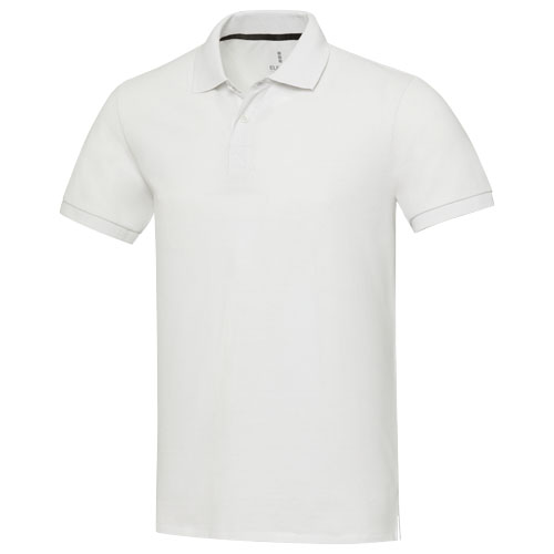 Emerald koszulka polo unisex z recyklingu z krótkim rękawem Biały 37539019 