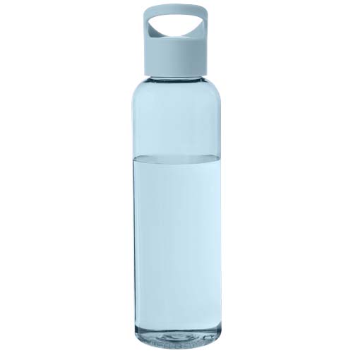 Sky butelka na wodę o pojemności 650 ml z tworzyw sztucznych pochodzących z recyklingu Chmurny błękit 10077791 (2)