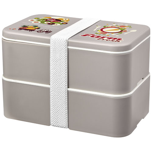 MIYO Renew dwuczęściowy lunchbox Kamienny szary-Kamienny szary-Biały 21018282 (1)