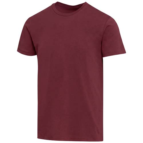 Balfour organiczna koszulka unisex o gramaturze 200 g/m² z krótkim rękawem i certyfikatem OCS Głęboki bordowy 3955722A 