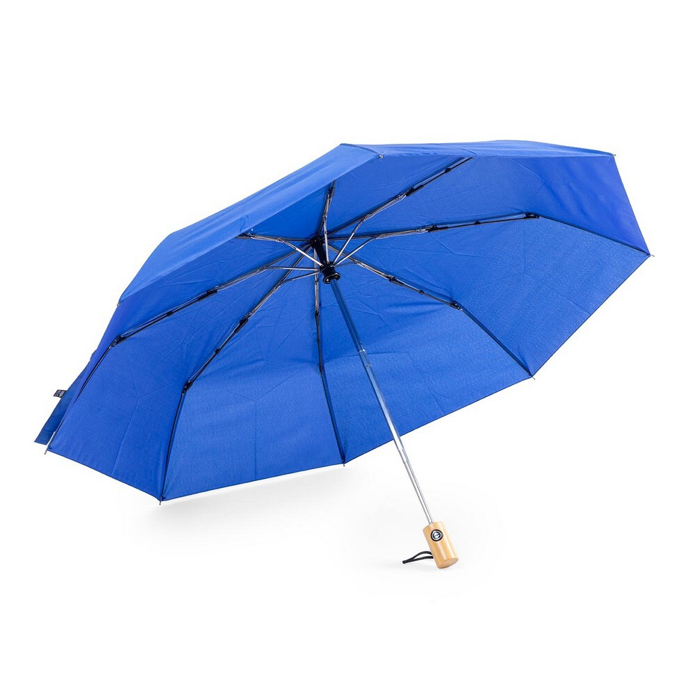 Gadżet reklamowy - Wiatroodporny parasol automatyczny RPET, składany