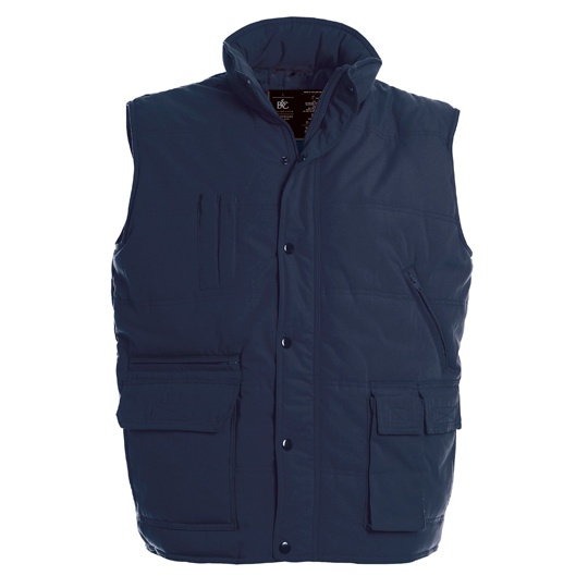 Kamizelka Unisex Regulowana z Kieszeniami Navy BCJU880-468885 