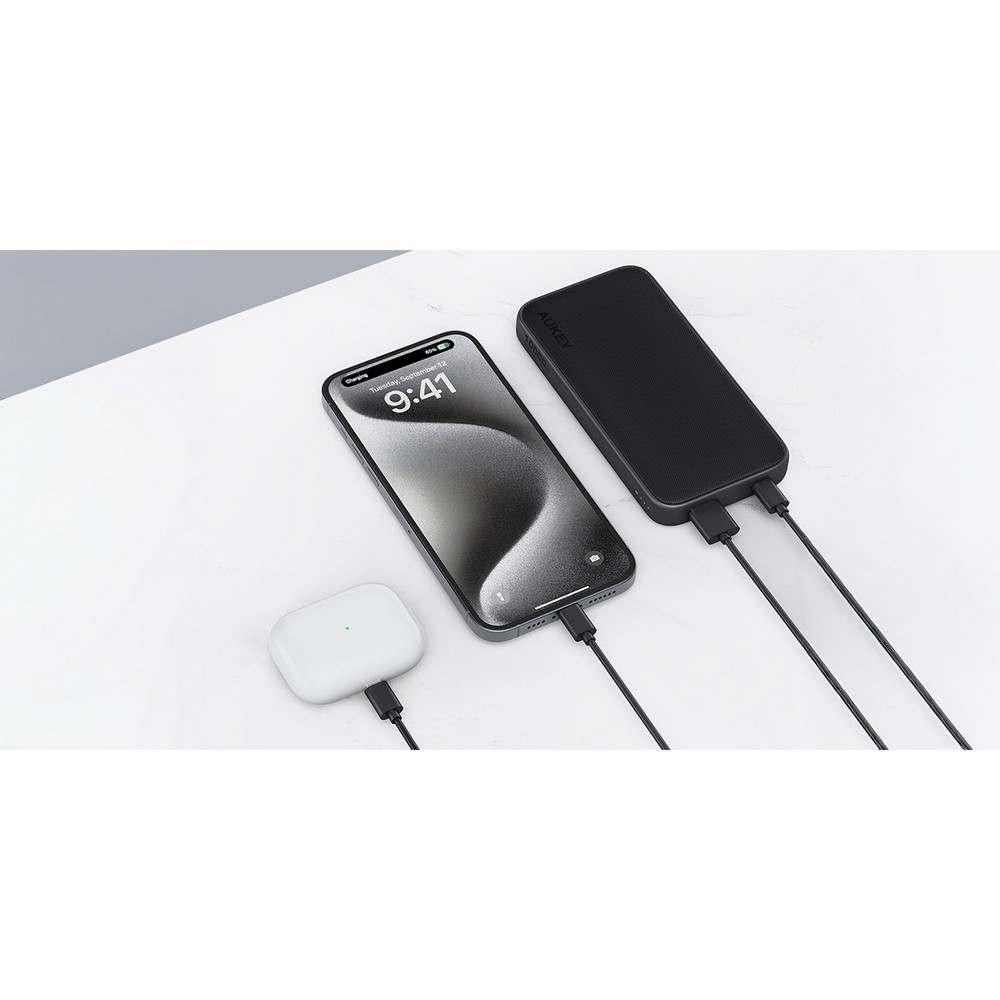 Power bank 10000 mAh Aukey Czarny VAM13-03 (14)