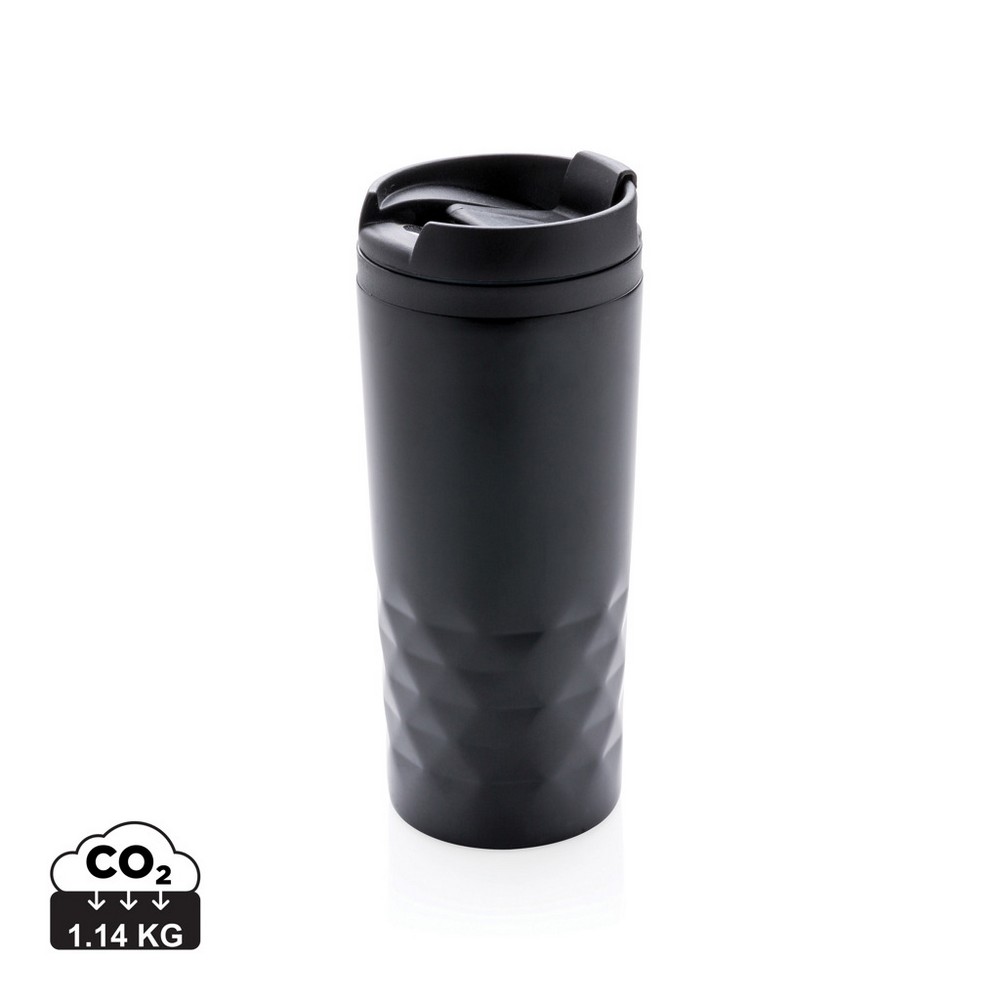 Geometryczny kubek termiczny 300 ml Czarny P432.361 (7)