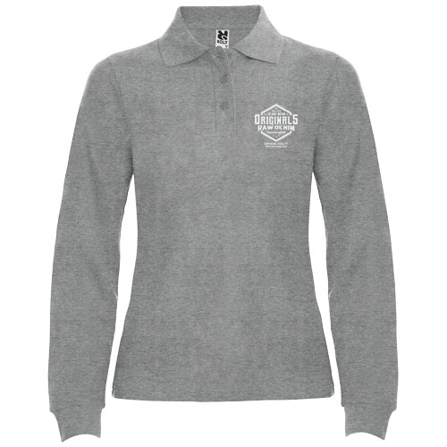 Estrella koszulka damska polo z długim rękawem Marl Grey R66362U5 (1)