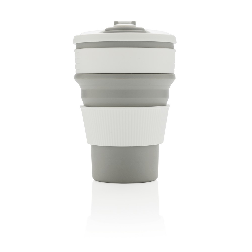 Składany kubek podróżny 350 ml Szary P432.602 (2)