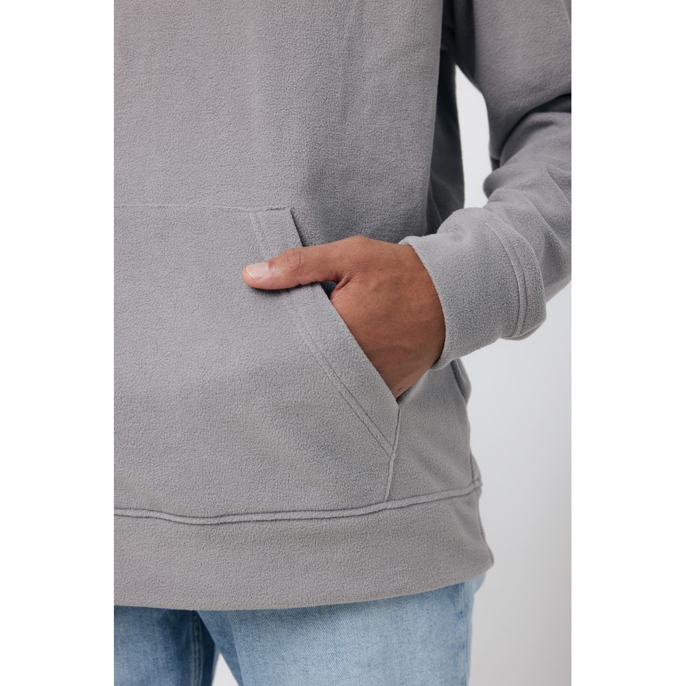 Bluza z kapturem z mikropolaru Iqoniq Trivor, RPET Szary T9403.027.XXS (2)